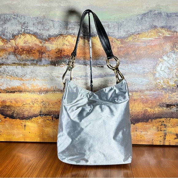 JPK Paris 75 Hobo Shoulder Bag Silver Great Condition - Picture 1 of 12